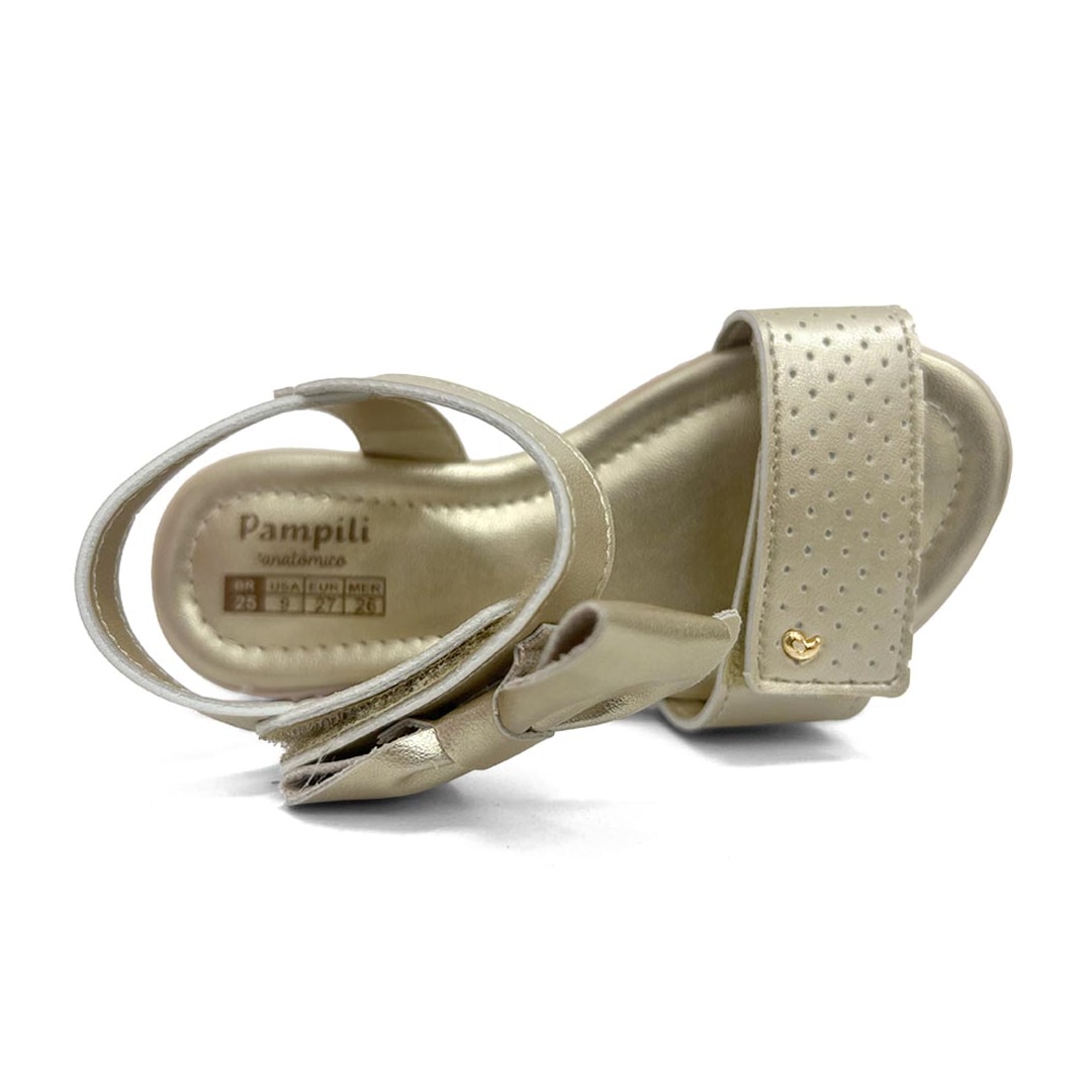 Sandália Pampili Menina 123265 Dourado