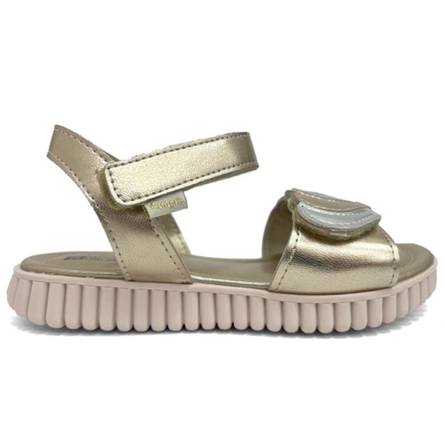 Detalhe - Sandália Pampili Menina 123780 Dourado