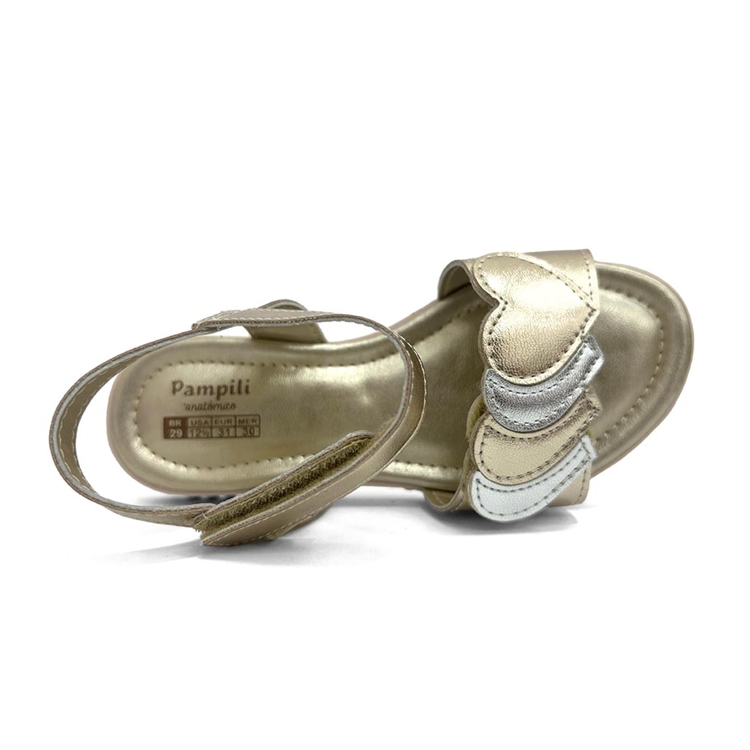 Sandália Pampili Menina 123780 Dourado