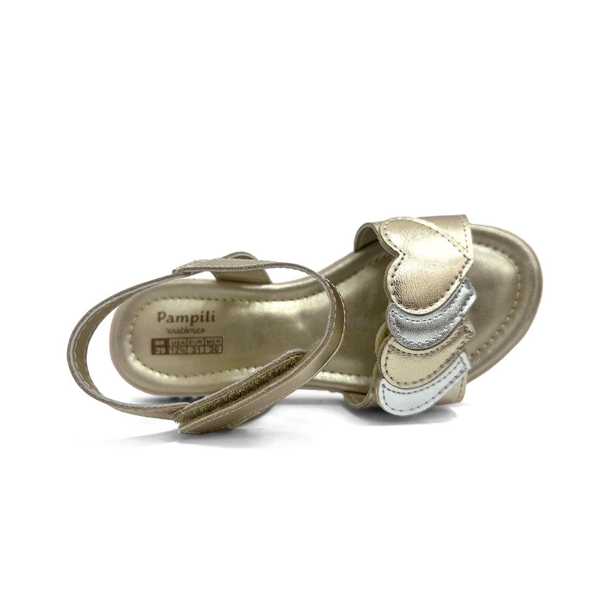 Sandália Pampili Menina 123780 Dourado