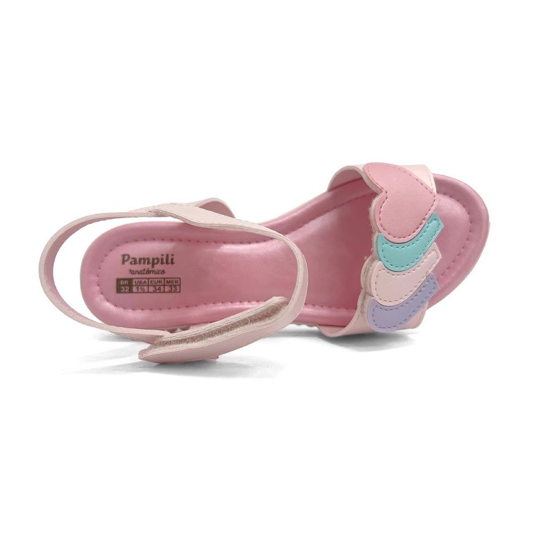 Sandália Pampili Menina 123780 Rosa Suspiro