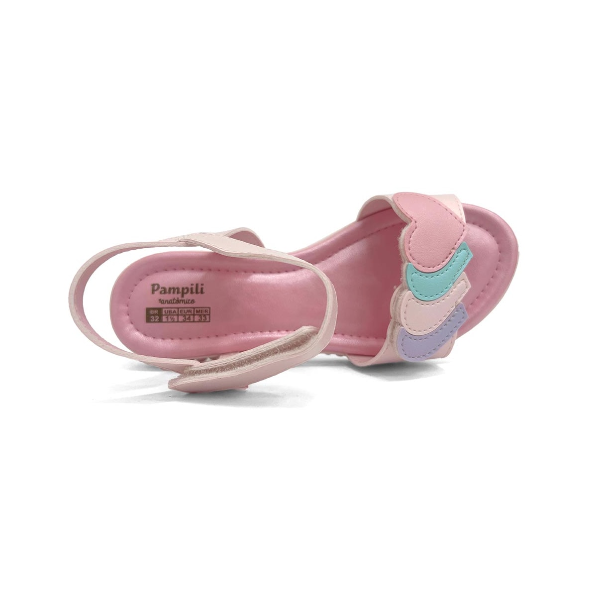 Sandália Pampili Menina 123780 Rosa Suspiro