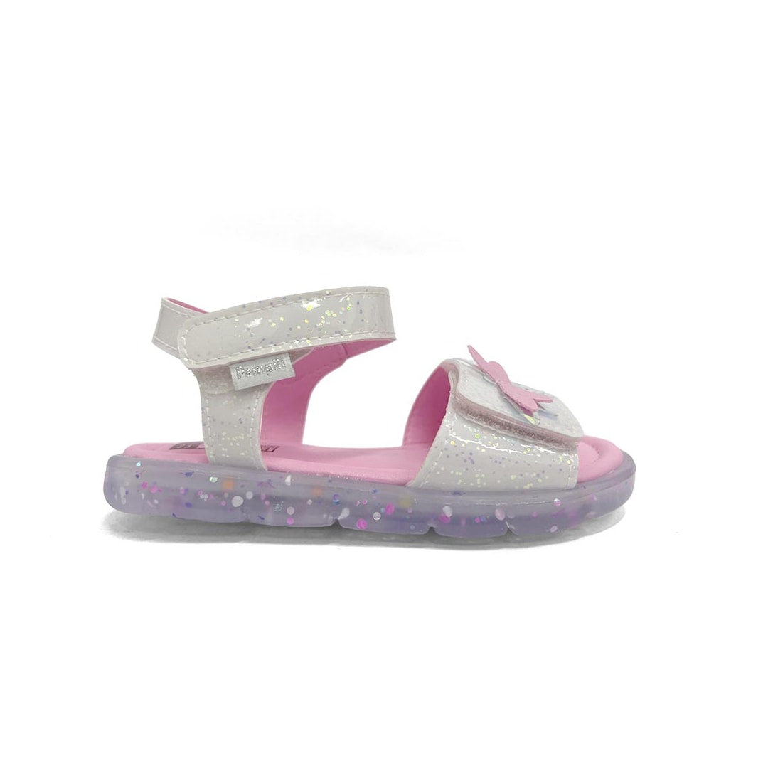 Sandália Pampili Menina Lulli Led 697056 Branco