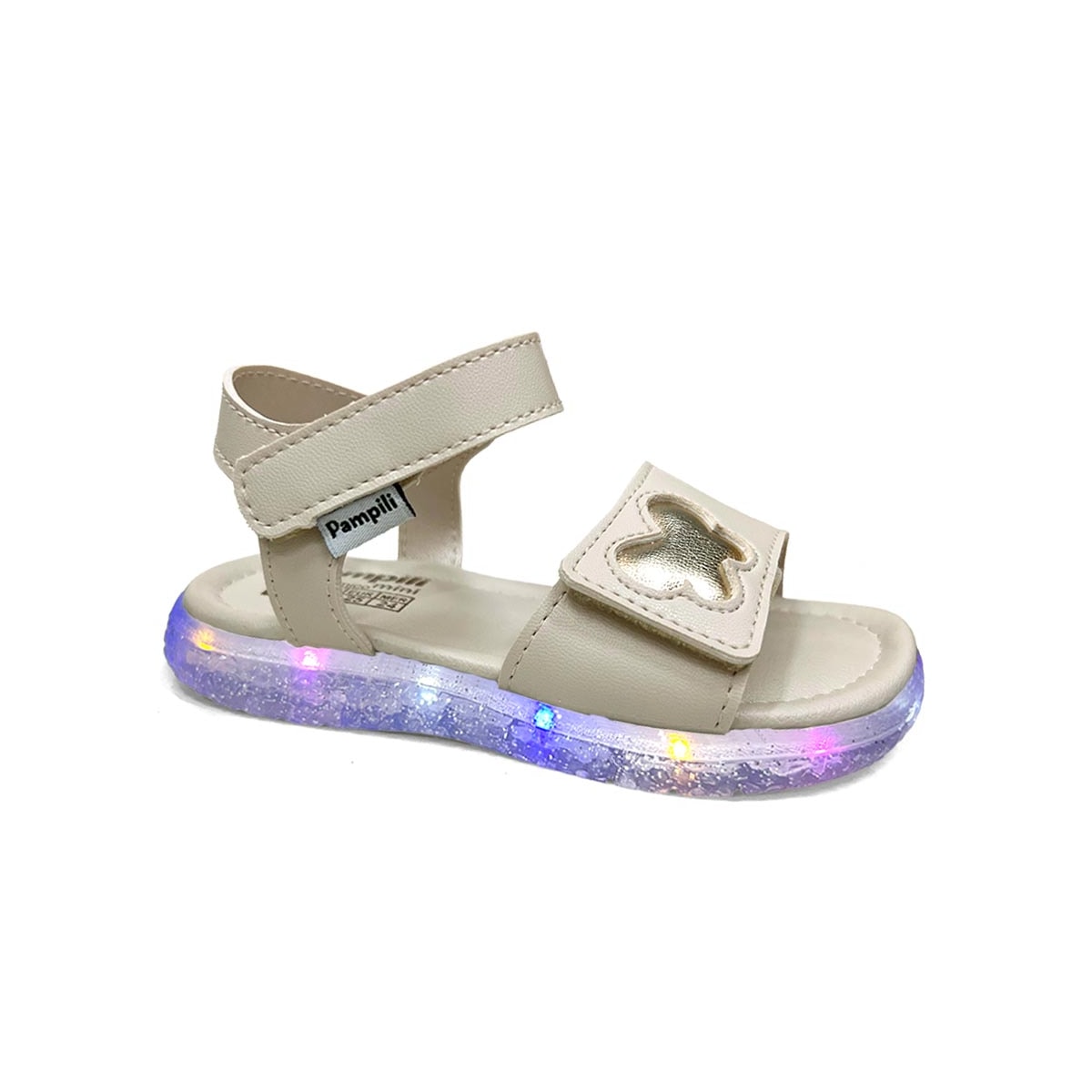 Sandália Pampili Menina Mini Led 757.010 Nude Sandália Pampili Menina Mini Led 757.010 Nude