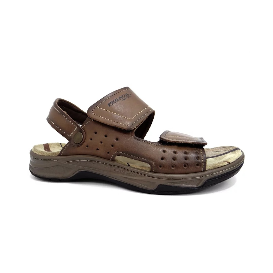 Sandália Pegada Couro Masculina 132254 Rato