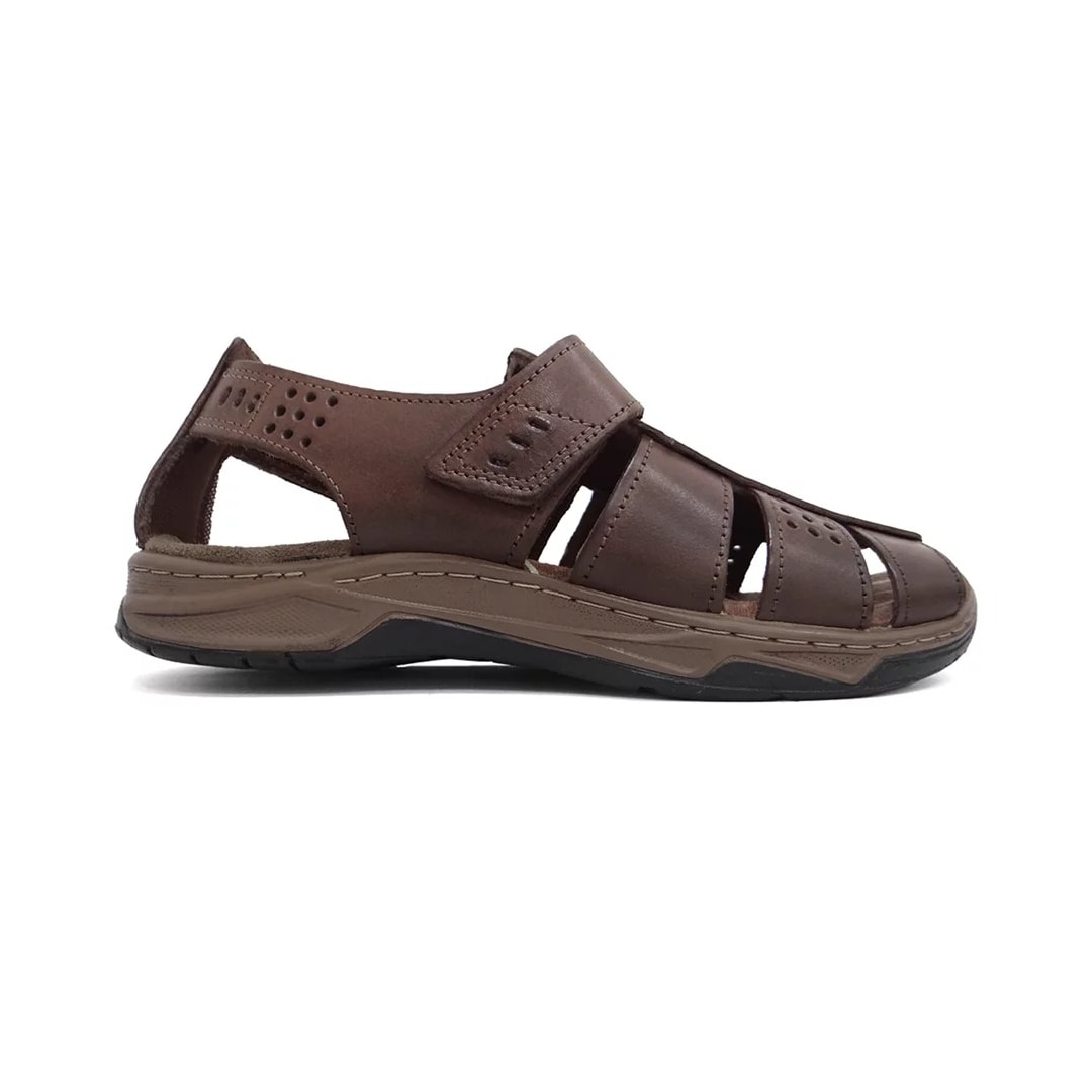 Sandália Pegada Couro Masculina 132256 Cravo Sandália Pegada Couro Masculina 132256 Cravo