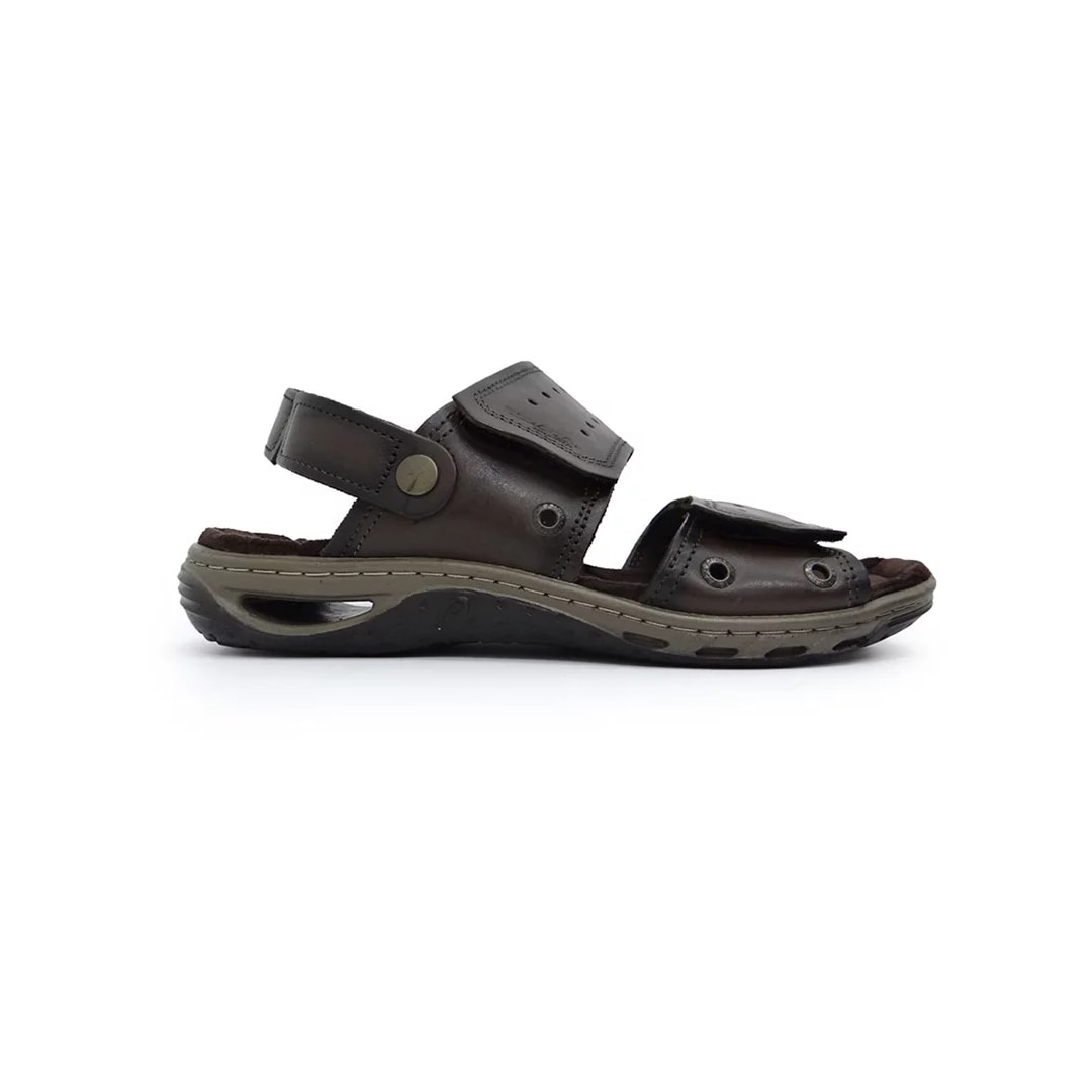 Sandália Pegada de Couro Masculina 131668 Cravo Sandália Pegada de Couro Masculina 131668 Cravo