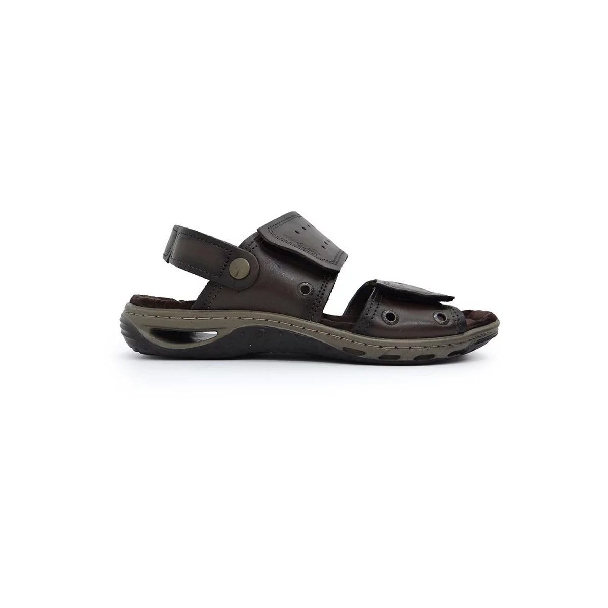 Sandália Pegada de Couro Masculina 131668 Cravo Sandália Pegada de Couro Masculina 131668 Cravo