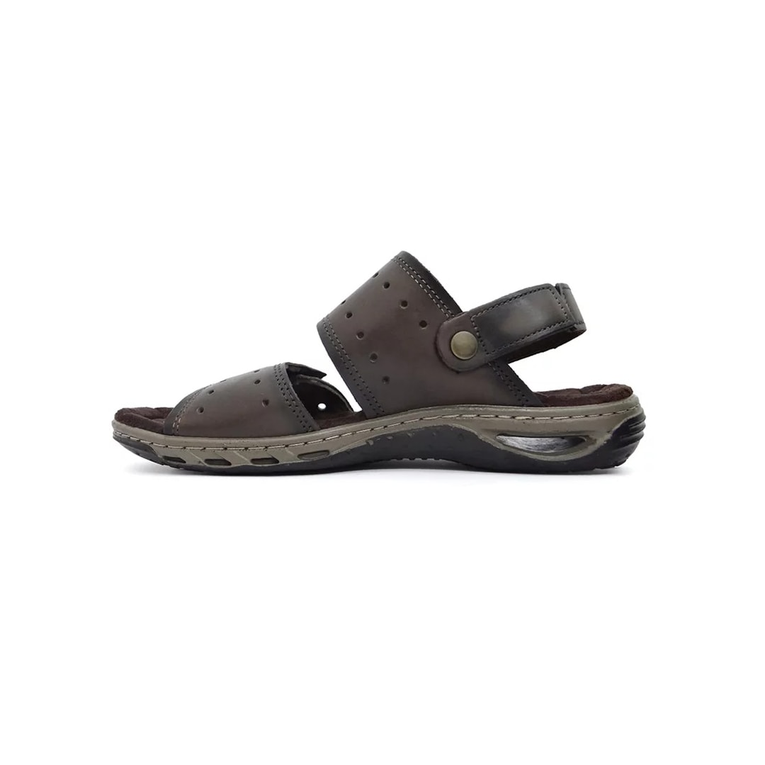 Sandália Pegada de Couro Masculina 131668 Cravo