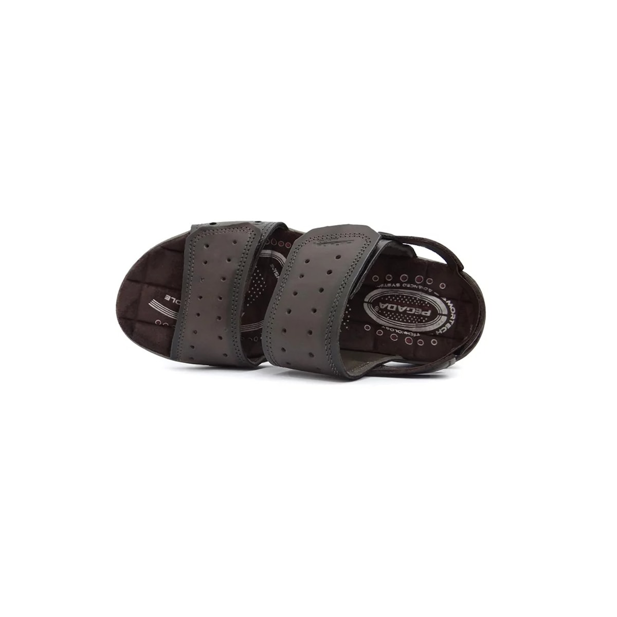 Sandália Pegada de Couro Masculina 131668 Cravo Sandália Pegada de Couro Masculina 131668 Cravo