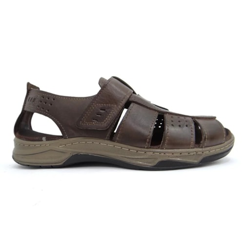 Sandalia Pegada Masculina de Couro 132202 Cravo