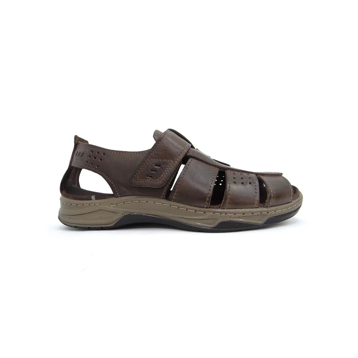 Sandália Pegada Masculina de Couro 132202 Cravo Sandália Pegada Masculina de Couro 132202 Cravo