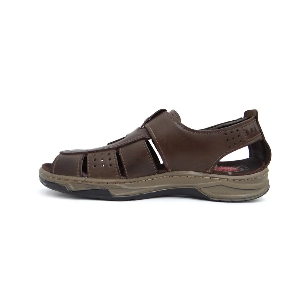 Sandália Pegada Masculina de Couro 132202 Cravo
