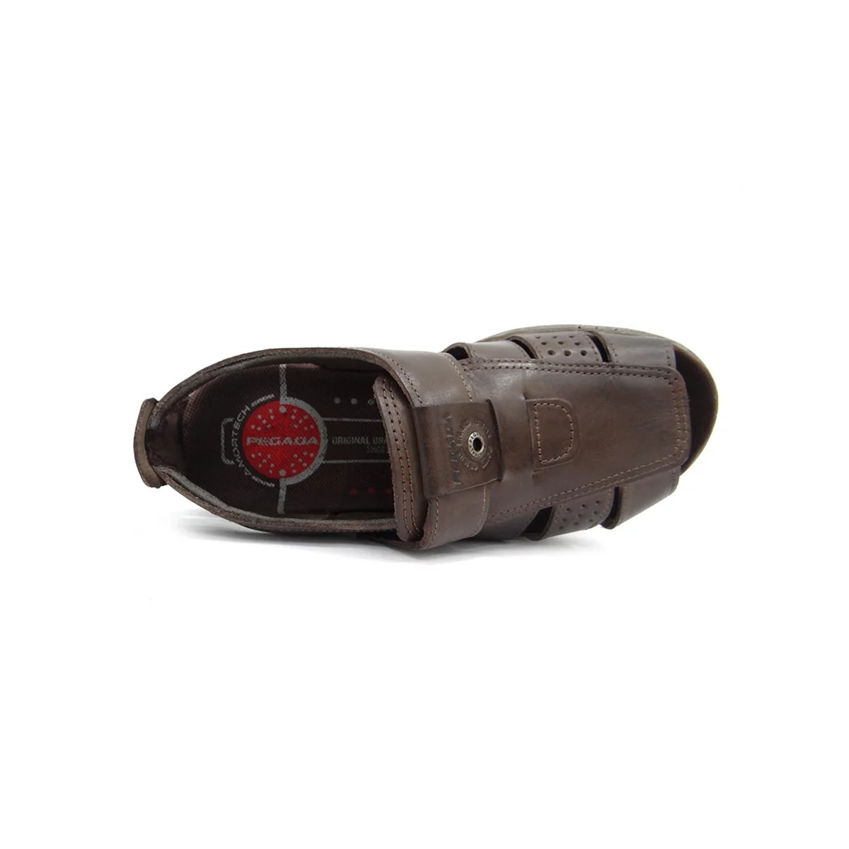 Sandália Pegada Masculina de Couro 132202 Cravo Sandália Pegada Masculina de Couro 132202 Cravo