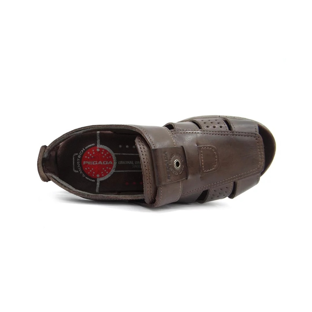 Sandália Pegada Masculina de Couro 132202 Cravo