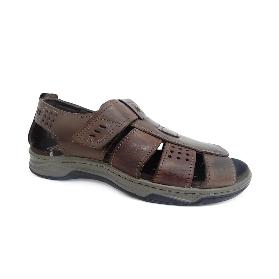 Sandália Pegada Masculina de Couro 132202 Pinhao
