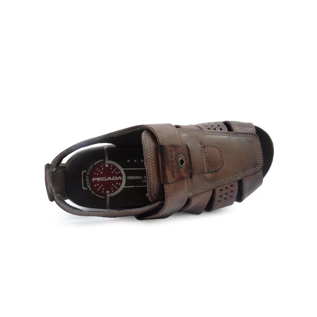 Sandália Pegada Masculina de Couro 132202 Pinhao Sandália Pegada Masculina de Couro 132202 Pinhao