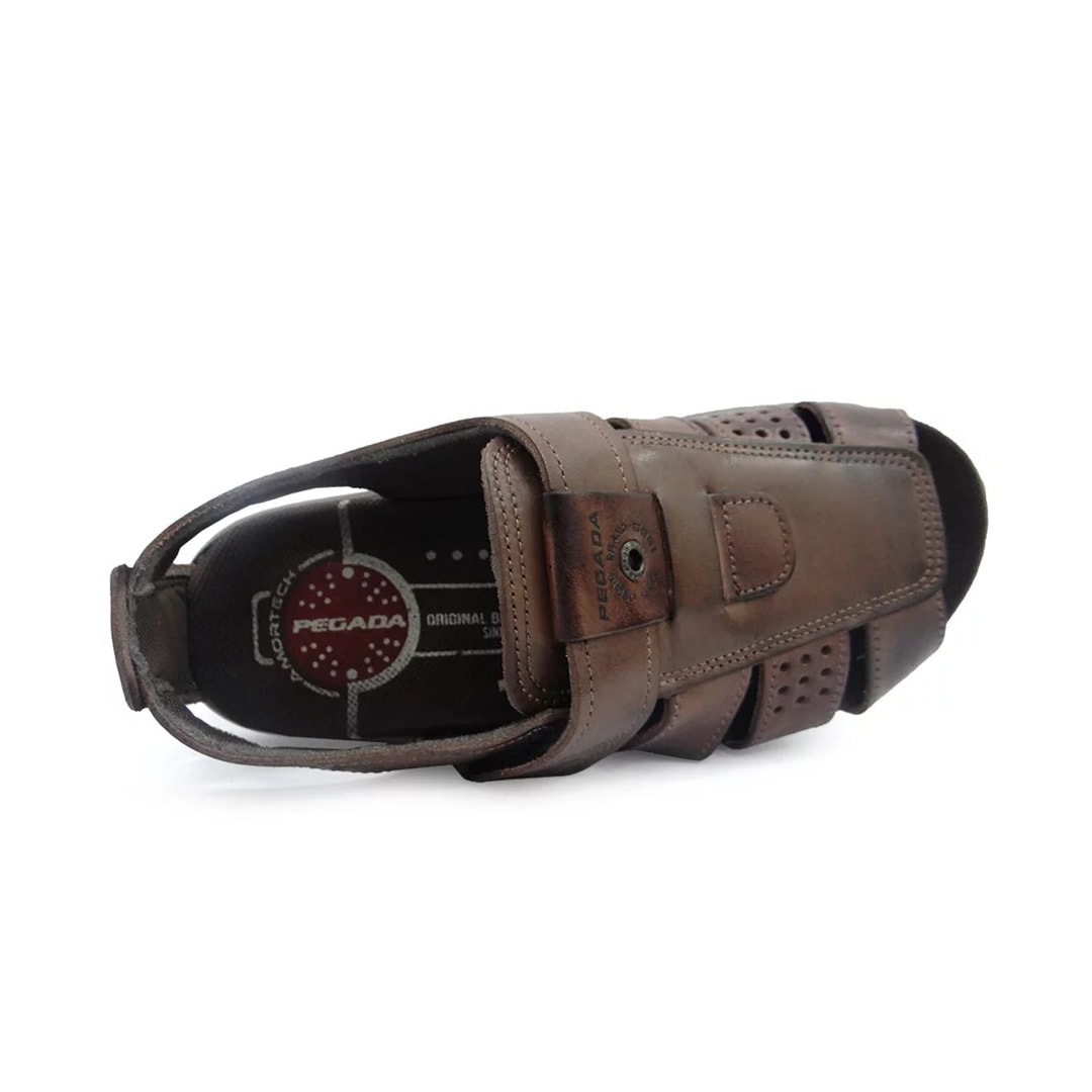 Sandália Pegada Masculina de Couro 132202 Pinhao Sandália Pegada Masculina de Couro 132202 Pinhao