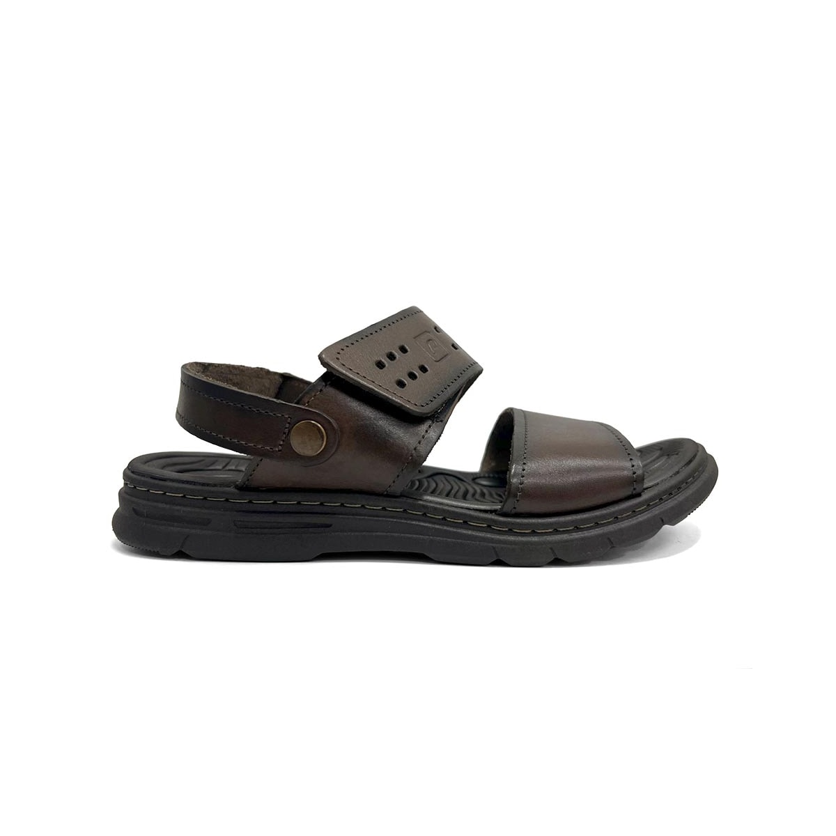 Sandália Pegada Masculina De Couro Conforto 134203 Cravo Sandália Pegada Masculina De Couro Conforto 134203 Cravo