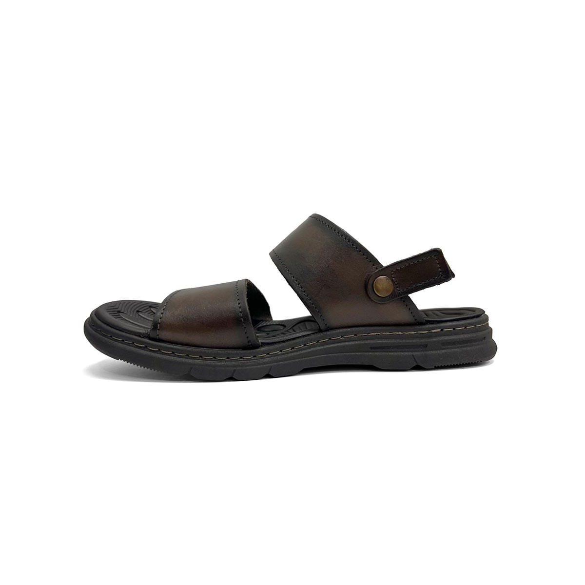 Sandália Pegada Masculina De Couro Conforto 134203 Cravo Sandália Pegada Masculina De Couro Conforto 134203 Cravo