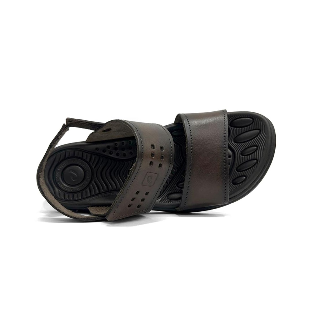 Sandália Pegada Masculina De Couro Conforto 134203 Cravo