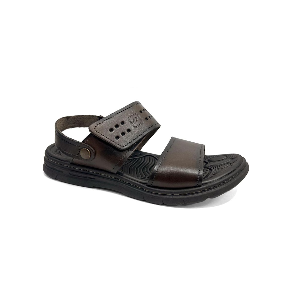 Sandália Pegada Masculina De Couro Conforto 134203 Cravo Sandália Pegada Masculina De Couro Conforto 134203 Cravo