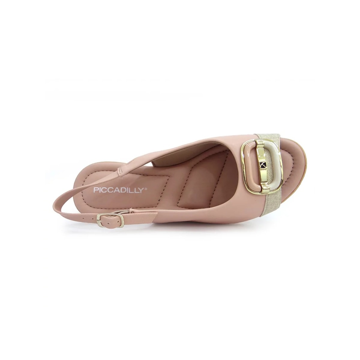 Sandália Piccadilly Anabela Conforto 163010 Rose Sandália Piccadilly Anabela Conforto 163010 Rose