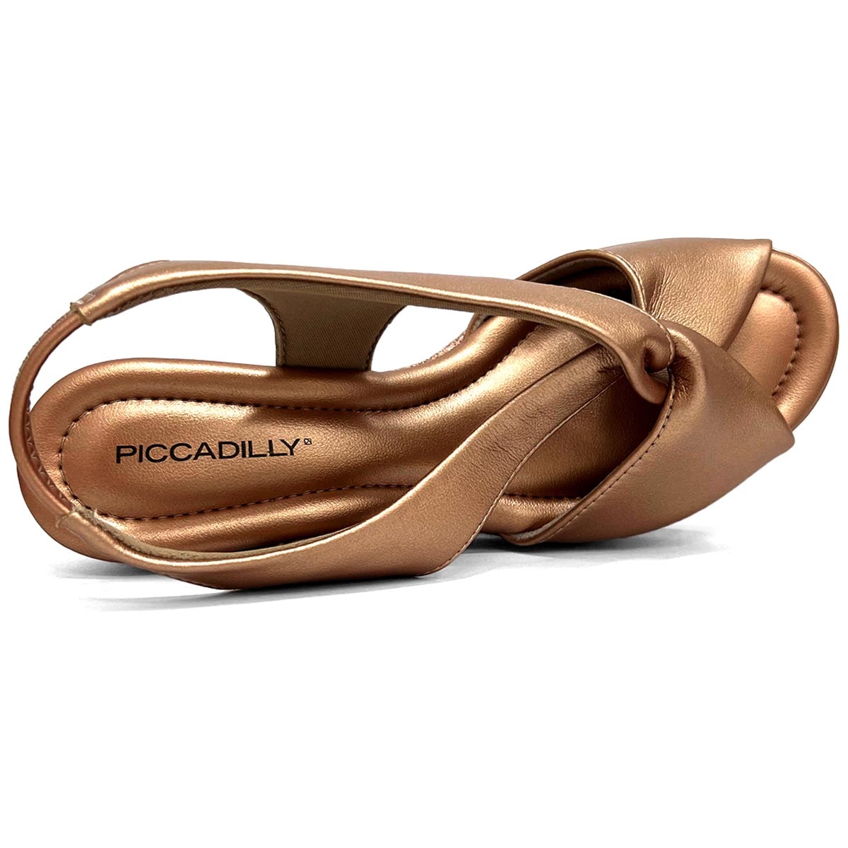 Sandália Piccadilly Anabela Conforto 408221 Ouro Rosado Sandália Piccadilly Anabela Conforto 408221 Ouro Rosado