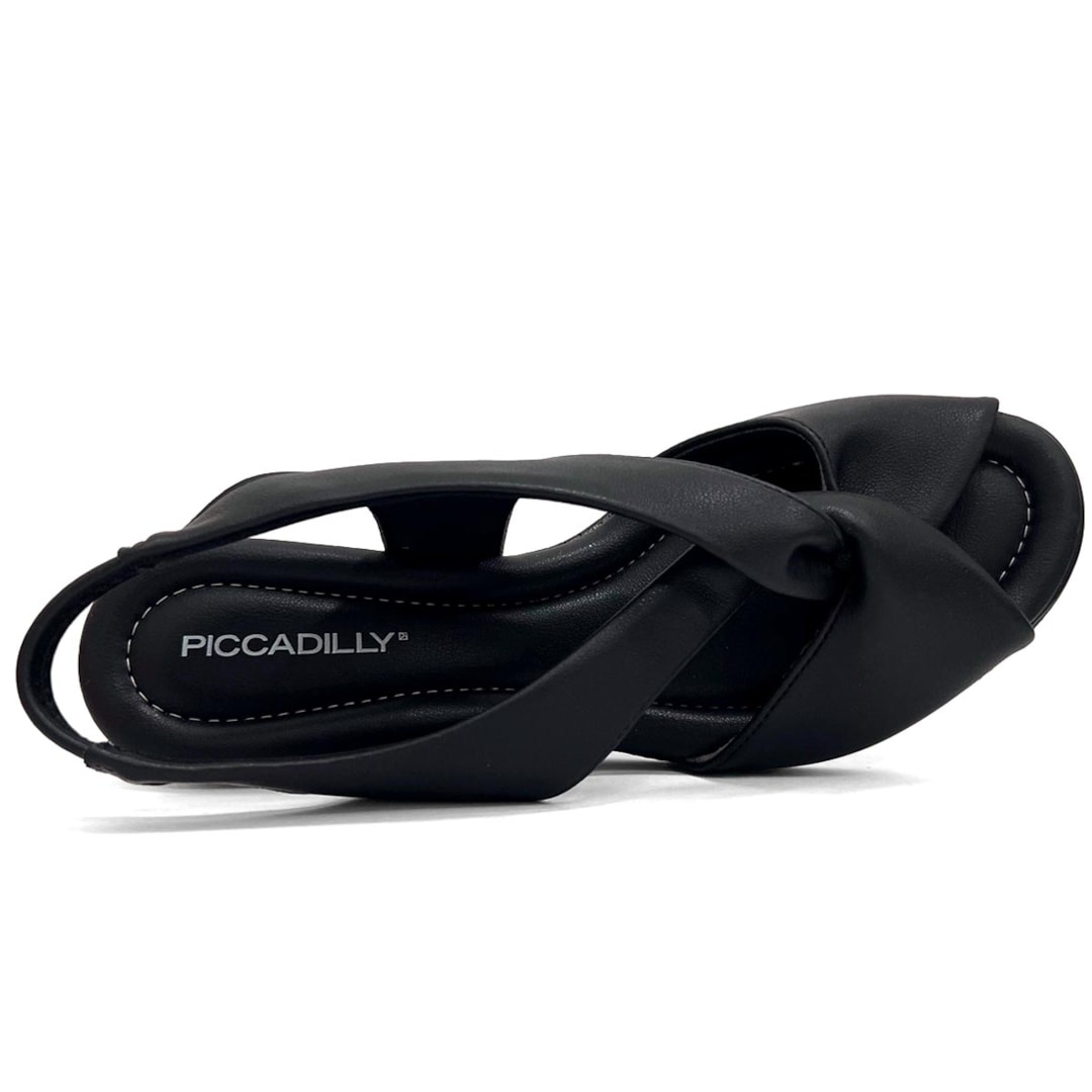 Sandália Piccadilly Anabela Conforto 408221 Preto Sandália Piccadilly Anabela Conforto 408221 Preto