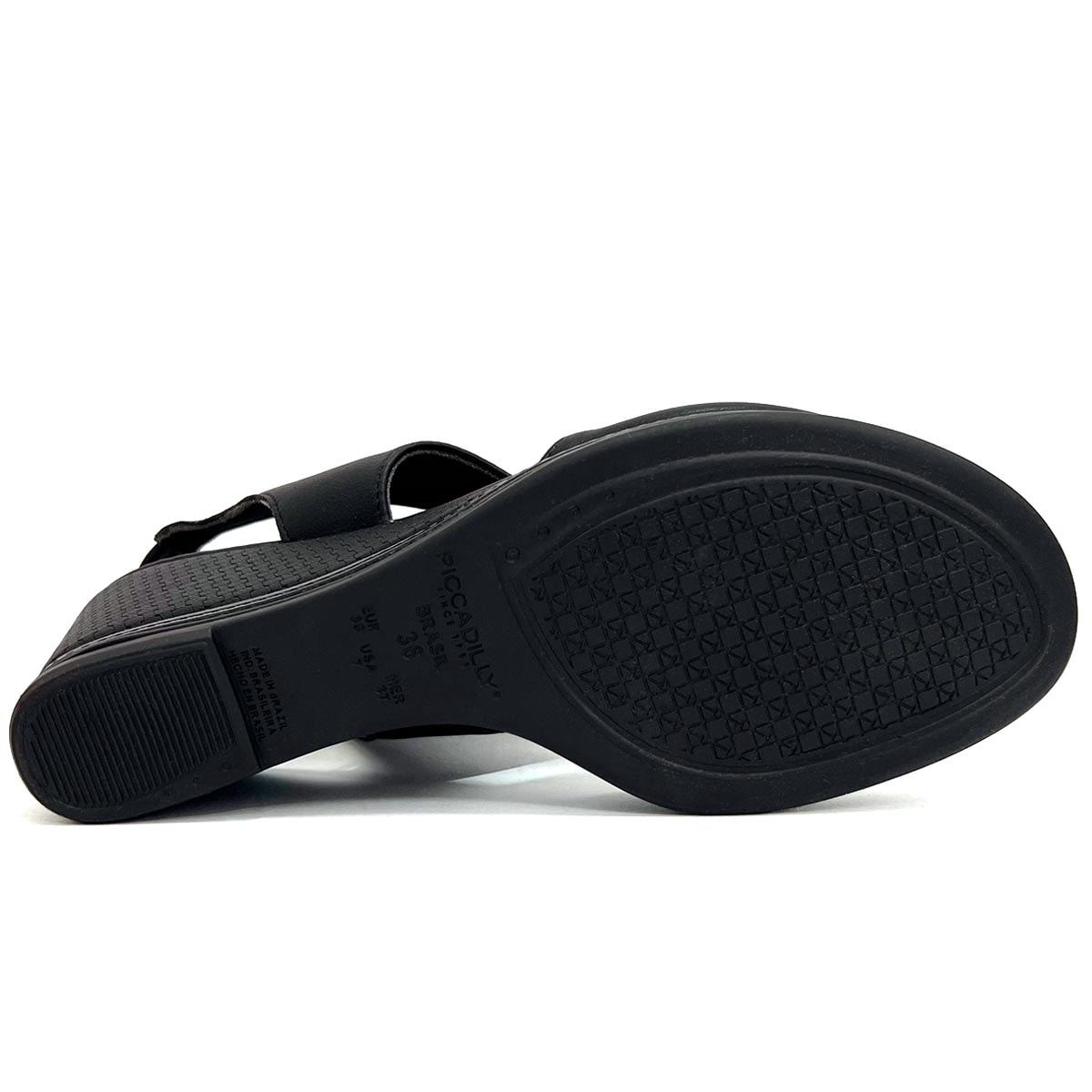 Sandália Piccadilly Anabela Conforto 408221 Preto Sandália Piccadilly Anabela Conforto 408221 Preto