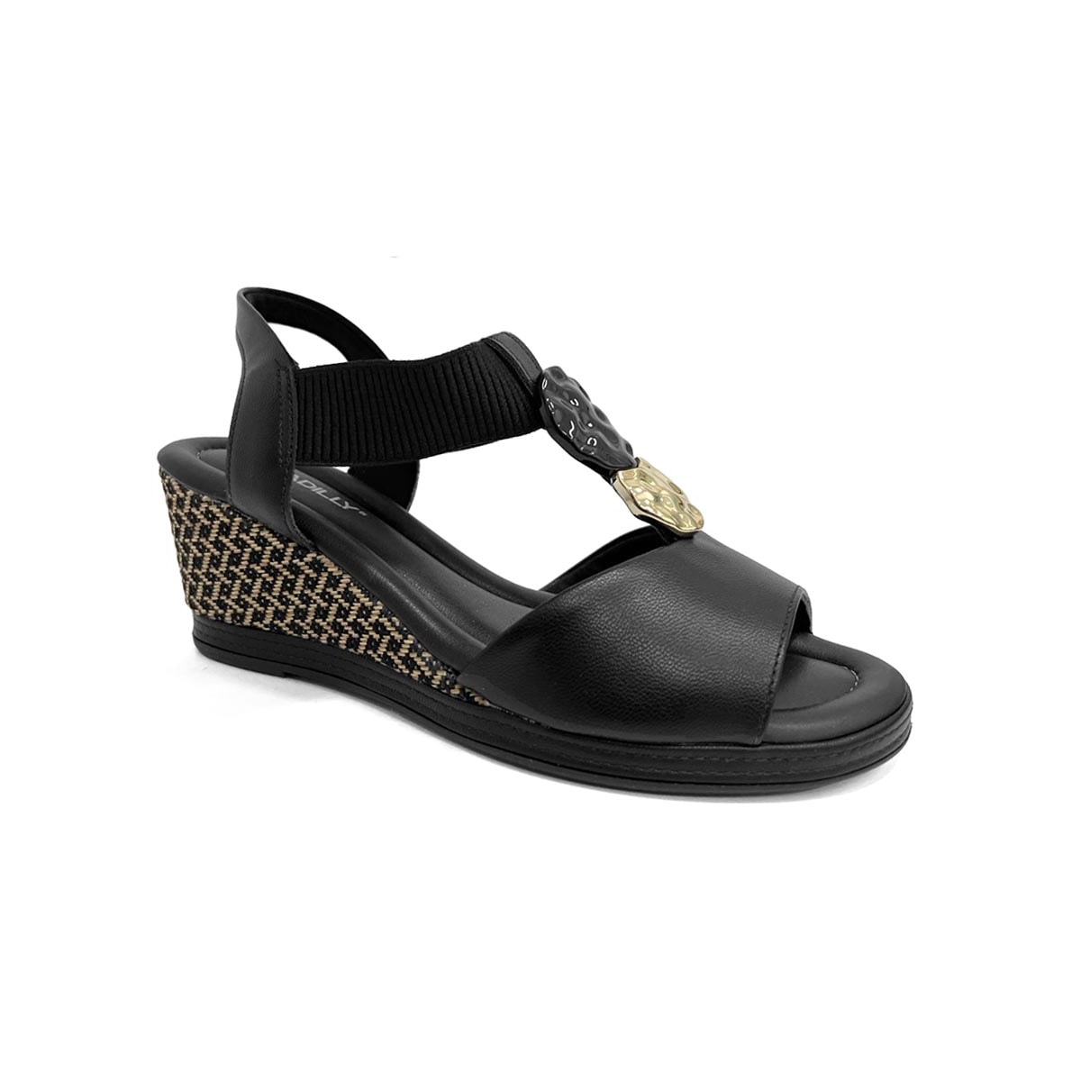 Sandália Piccadilly Anabela Conforto 408240 Preto Sandália Piccadilly Anabela Conforto 408240 Preto
