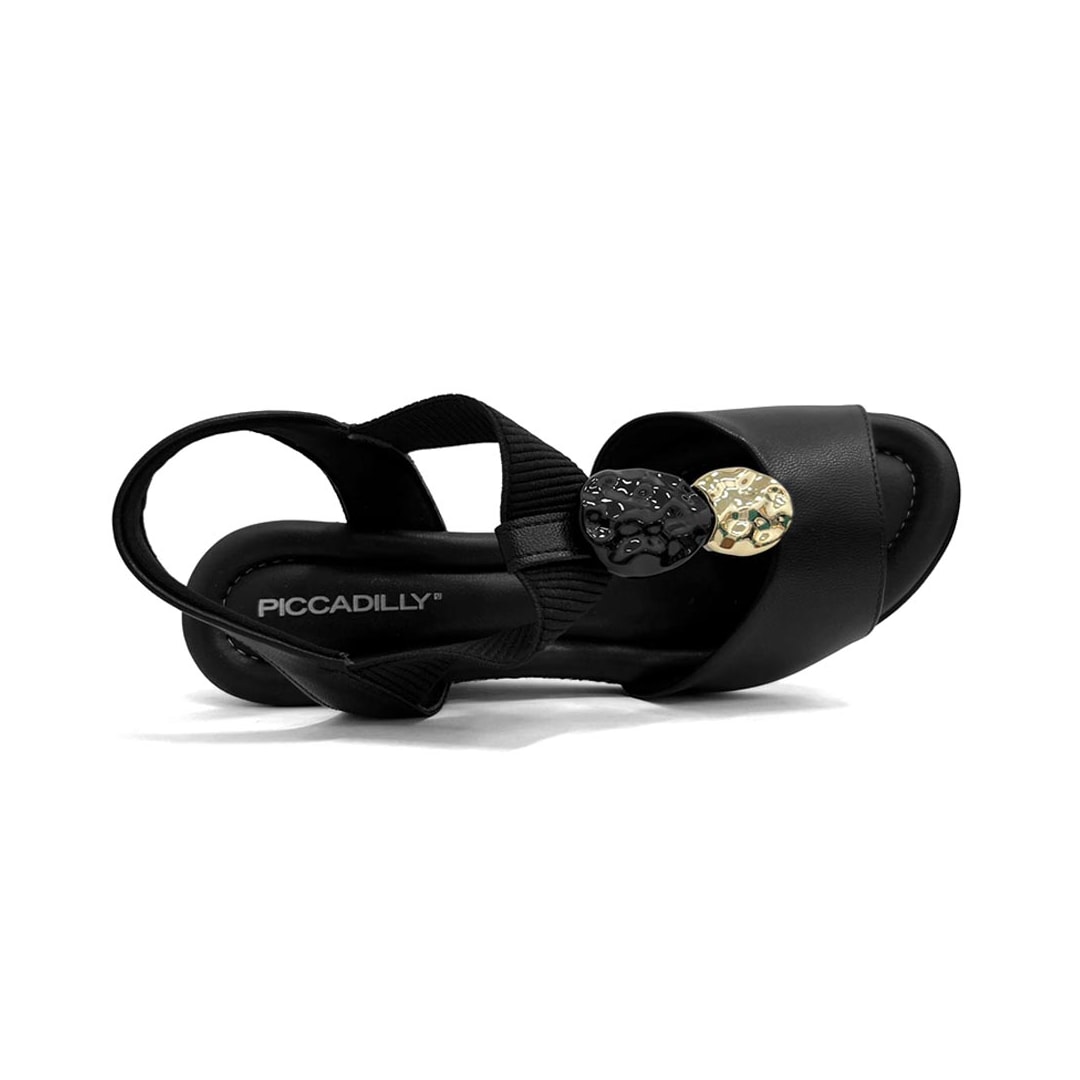 Sandália Piccadilly Anabela Conforto 408240 Preto