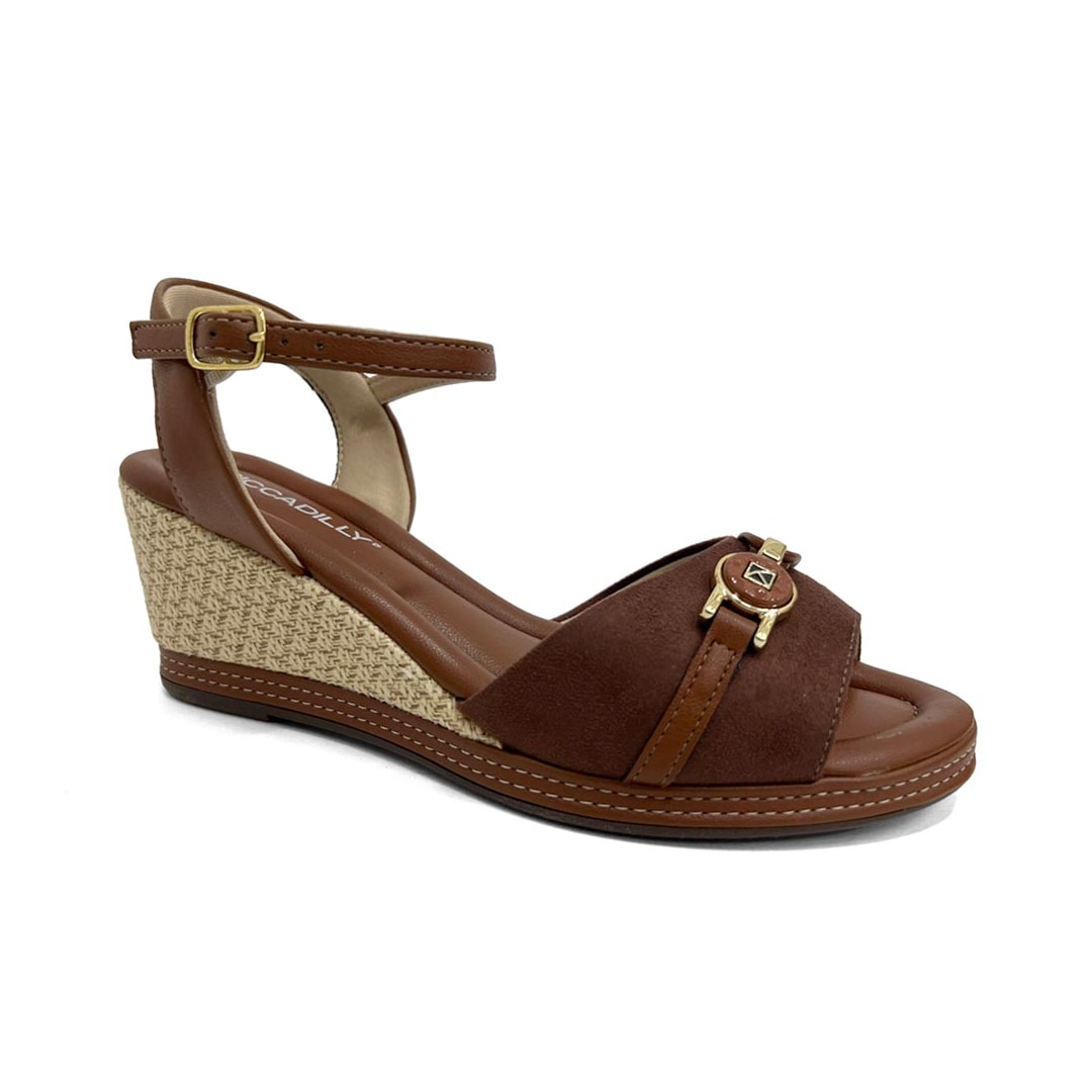 Sandália Piccadilly Anabela Conforto 408243 Pinhao