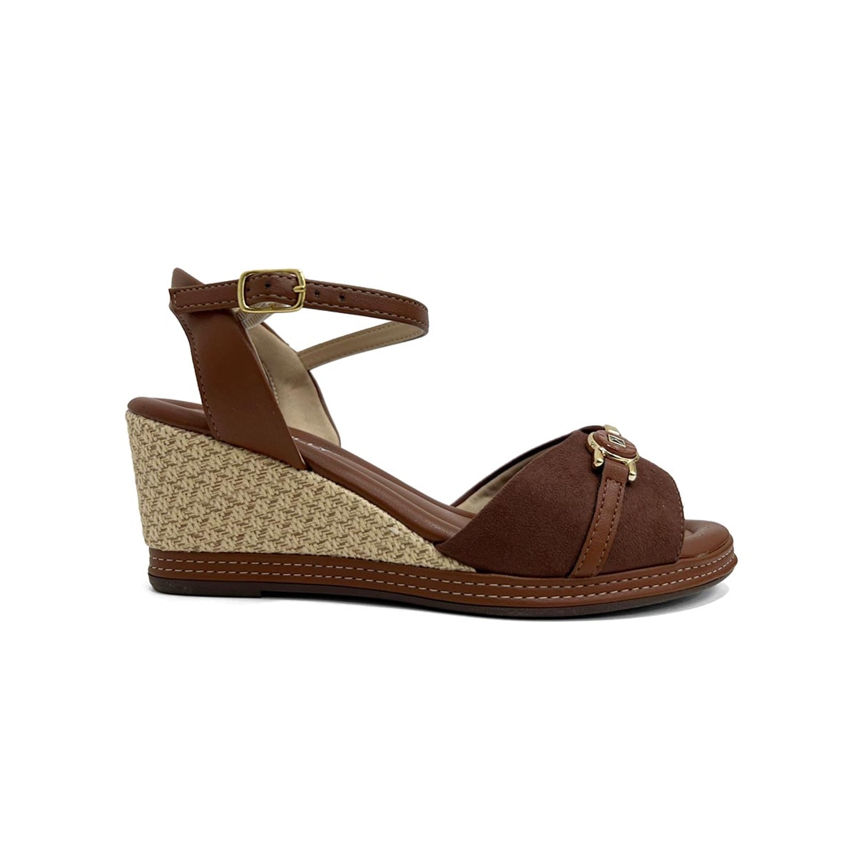 Sandália Piccadilly Anabela Conforto 408243 Pinhao Sandália Piccadilly Anabela Conforto 408243 Pinhao