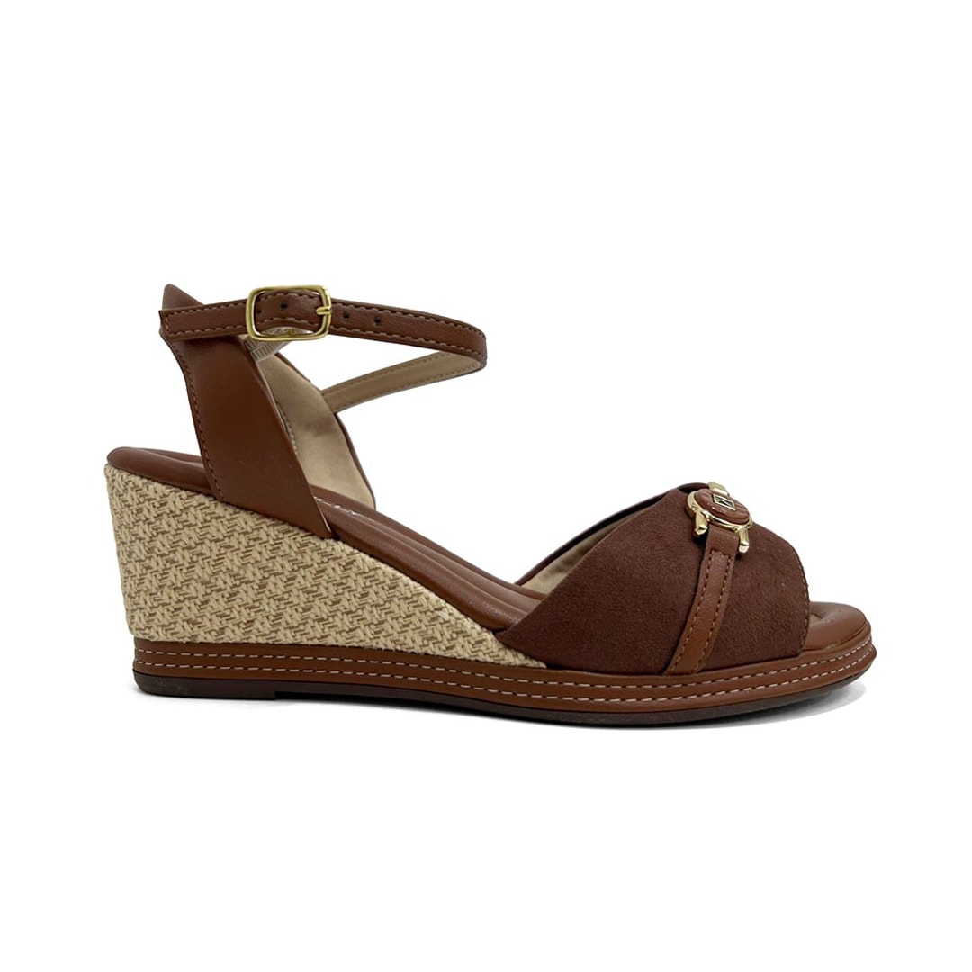 Sandália Piccadilly Anabela Conforto 408243 Pinhao Sandália Piccadilly Anabela Conforto 408243 Pinhao