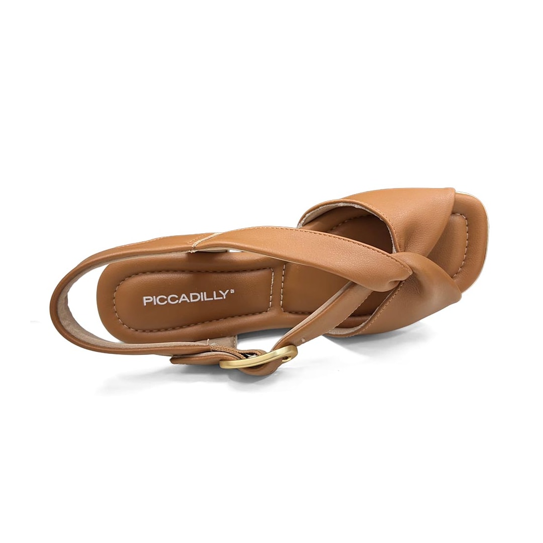 Sandália Piccadilly Anabela Conforto 409083 Mascavo