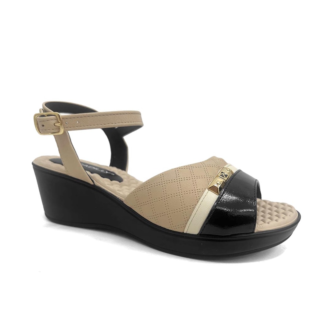 Sandália Piccadilly Anabela Conforto 540422 Preto