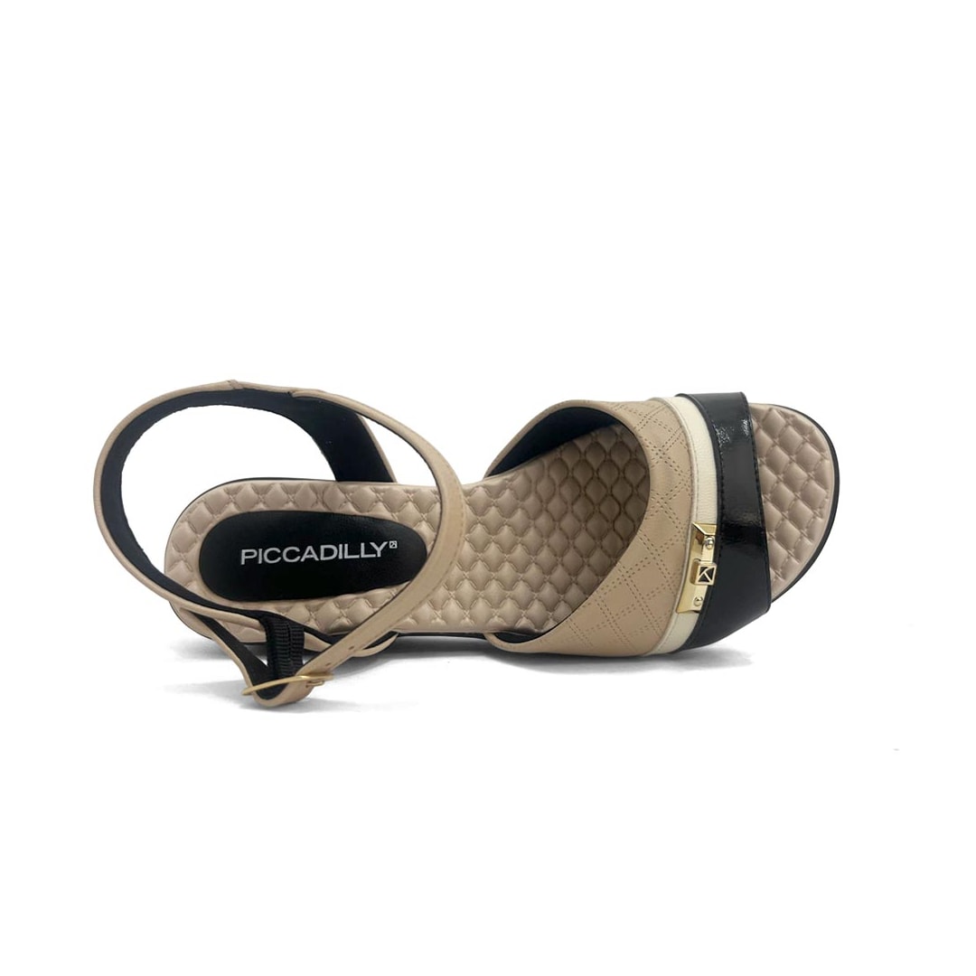 Sandália Piccadilly Anabela Conforto 540422 Preto
