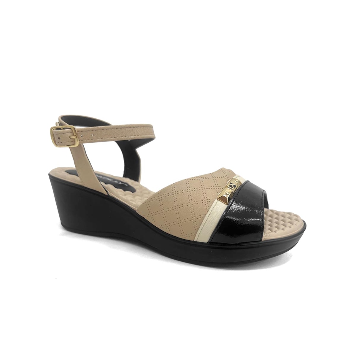 Sandália Piccadilly Anabela Conforto 540422 Preto Sandália Piccadilly Anabela Conforto 540422 Preto