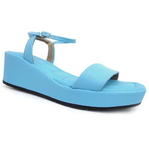 Sandalia Piccadilly Anabela Conforto 580004 Azul