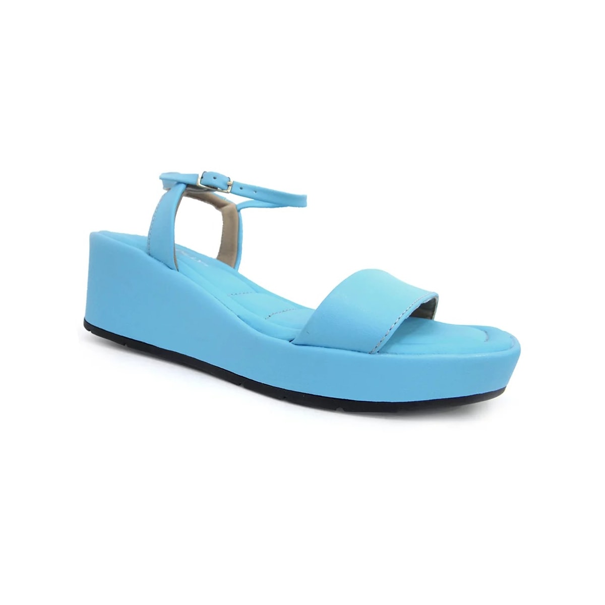 Sandália Piccadilly Anabela Conforto 580004 Azul Sandália Piccadilly Anabela Conforto 580004 Azul