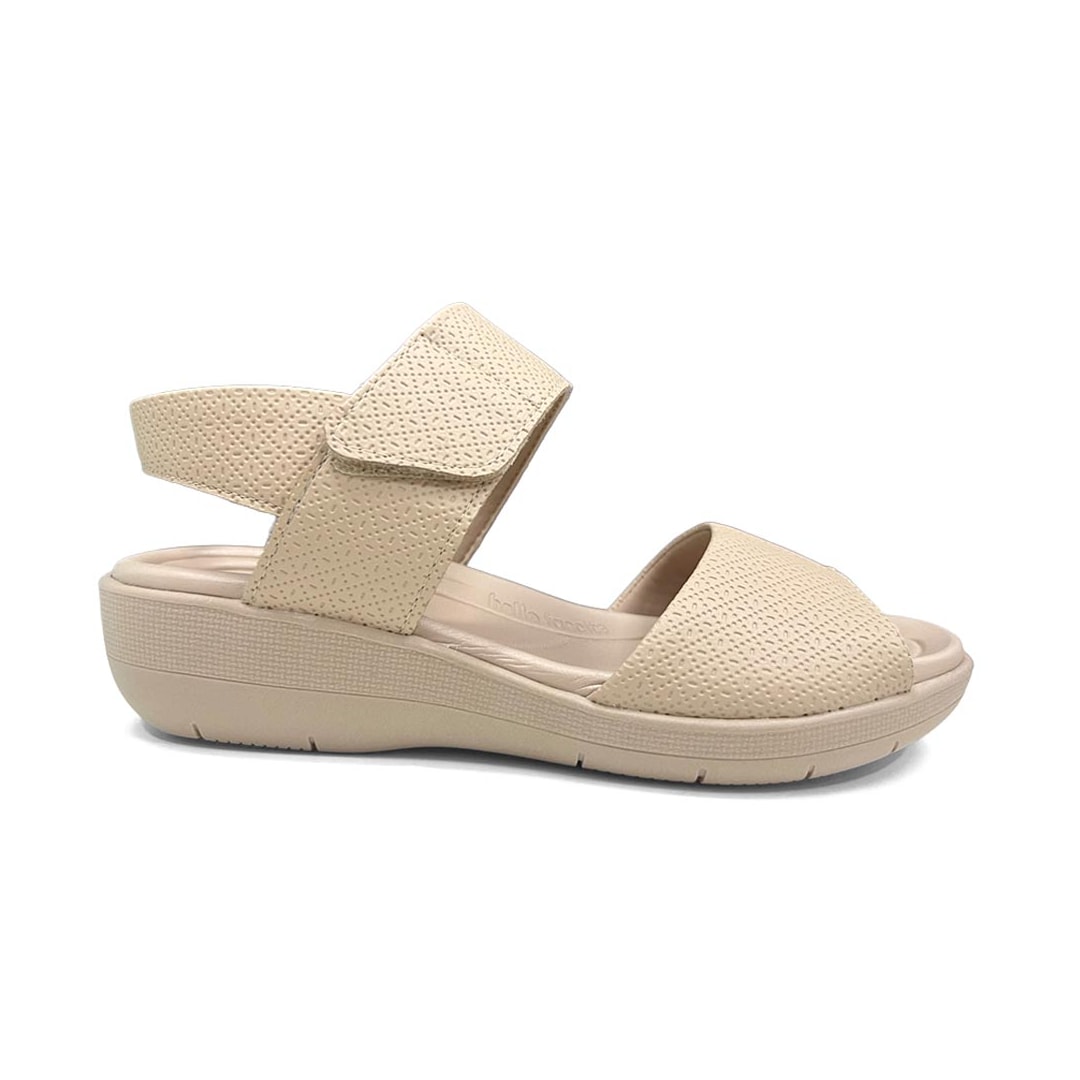 Sandália Piccadilly Anabela Joanete 239016 Brulee