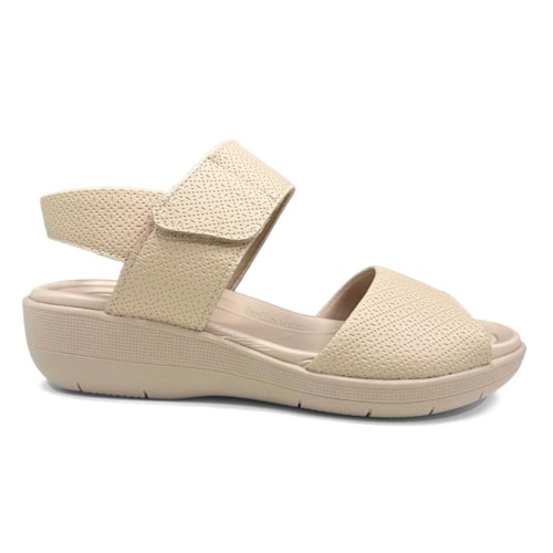 Detalhe - Sandália Piccadilly Anabela Joanete 239016 Brulee
