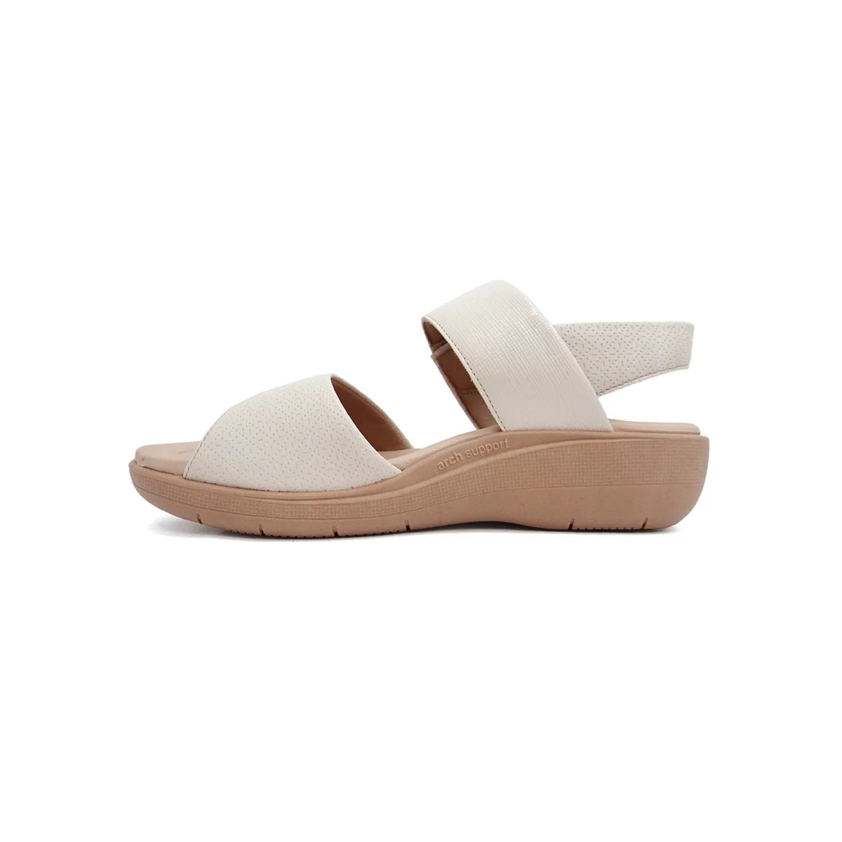 Sandália Piccadilly Anabela Joanete 239016 Off White Sandália Piccadilly Anabela Joanete 239016 Off White