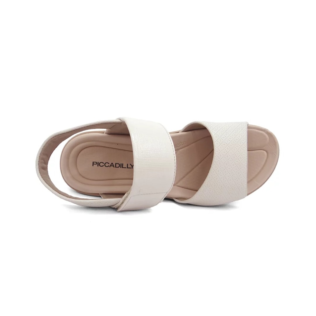 Sandália Piccadilly Anabela Joanete 239016 Off White