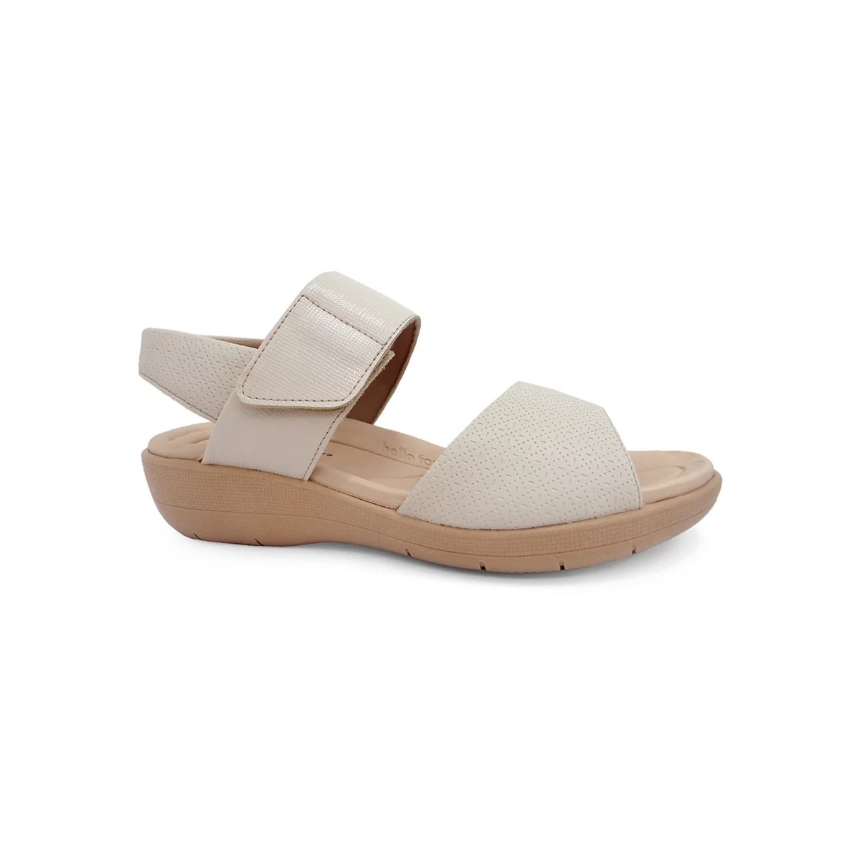 Sandália Piccadilly Anabela Joanete 239016 Off White Sandália Piccadilly Anabela Joanete 239016 Off White