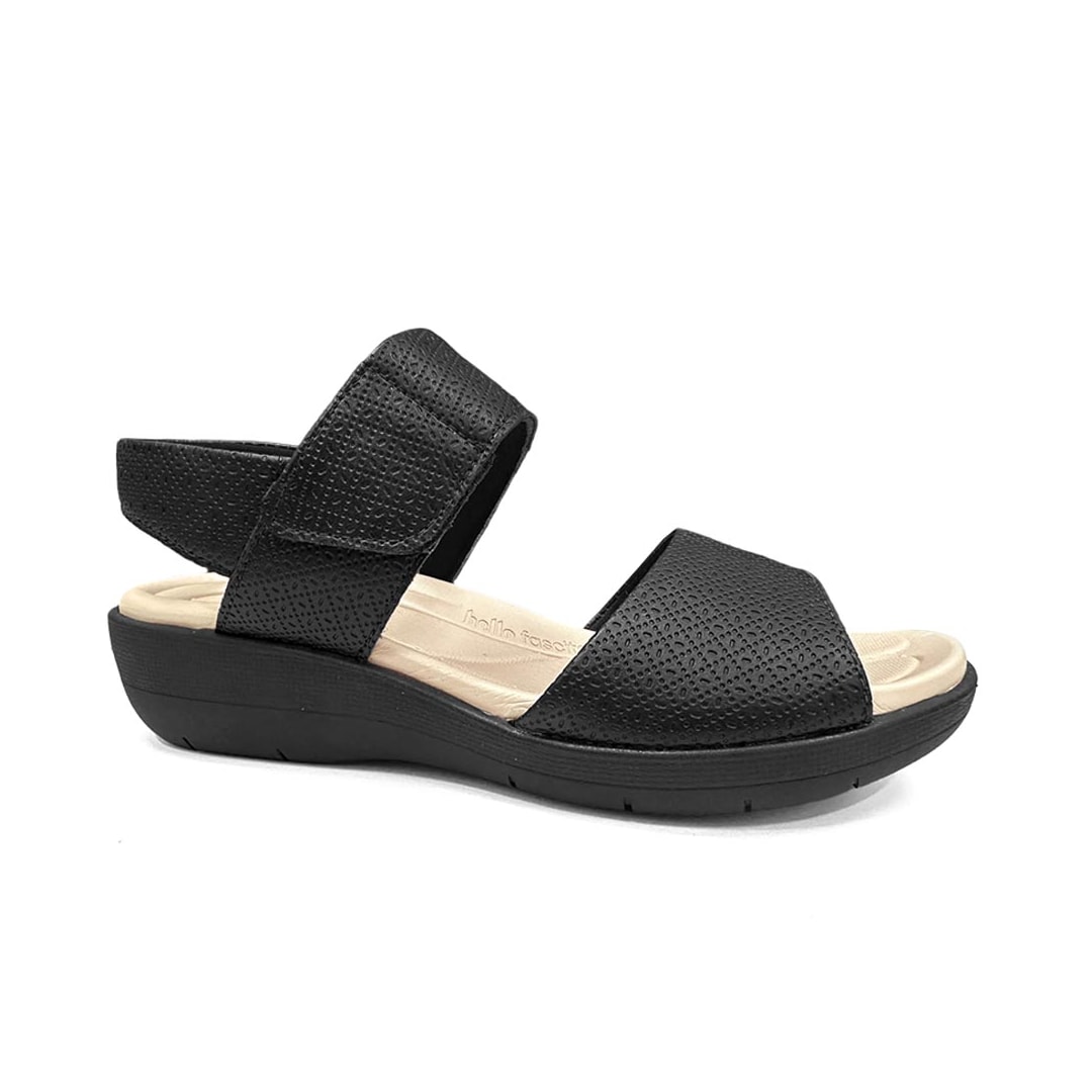 Sandália Piccadilly Anabela Joanete 239016 Preto