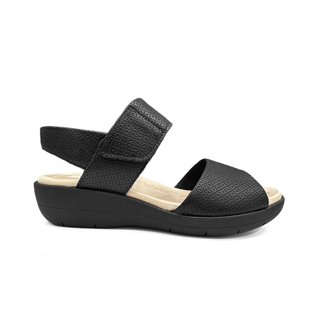 Sandália Piccadilly Anabela Joanete 239016 Preto Sandália Piccadilly Anabela Joanete 239016 Preto
