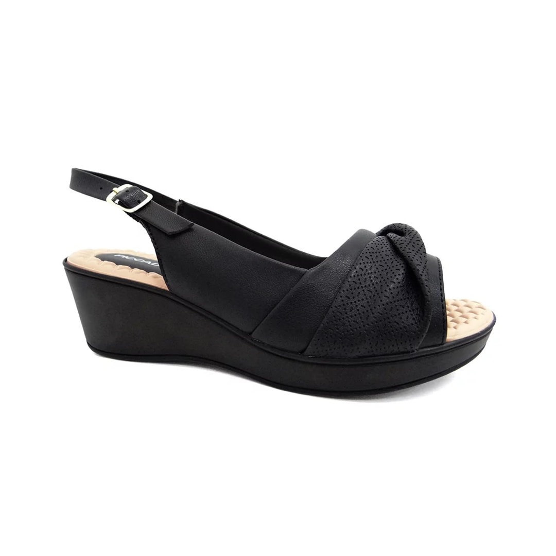 Sandália Piccadilly Anabela Joanete 540342 Preto