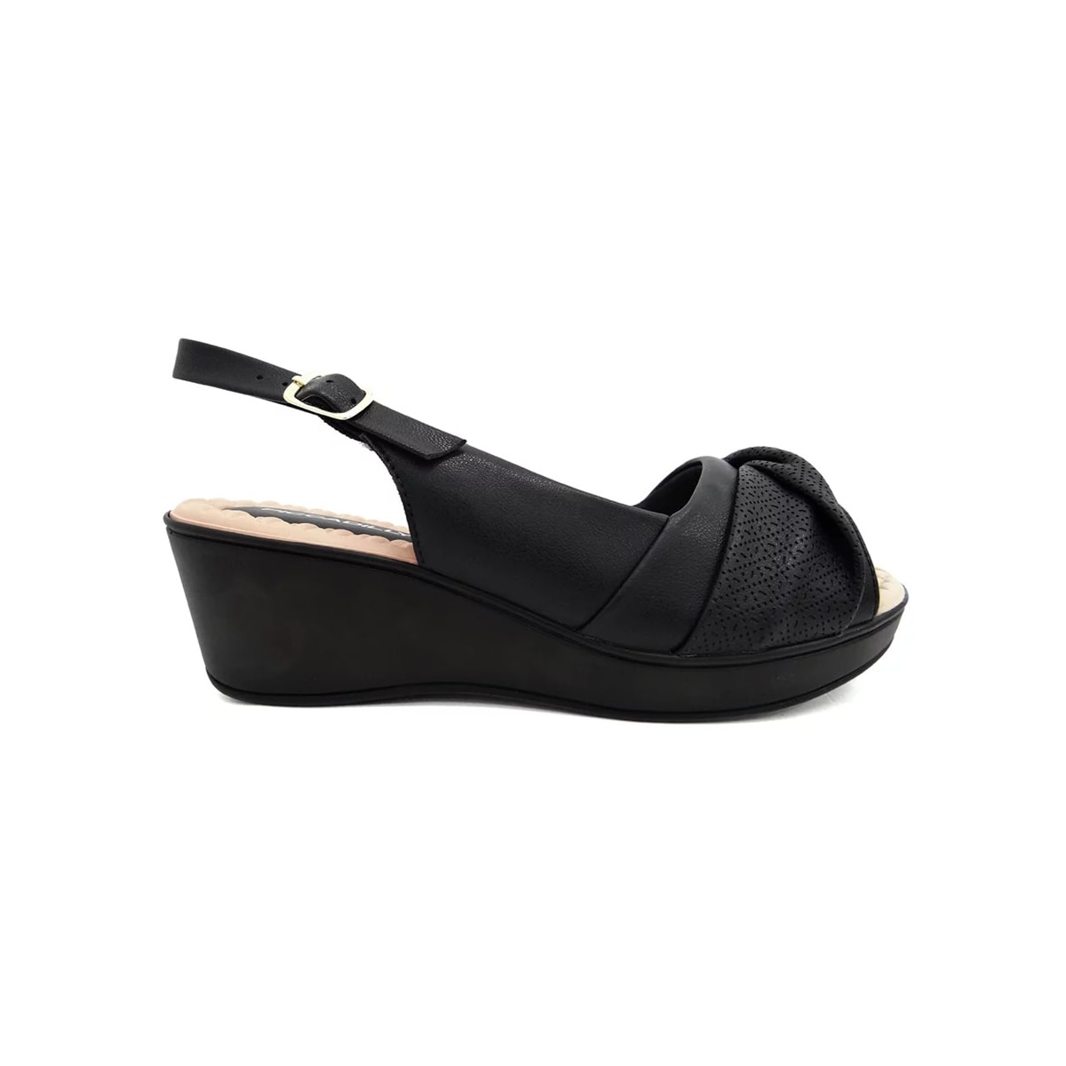 Sandália Piccadilly Anabela Joanete 540342 Preto Sandália Piccadilly Anabela Joanete 540342 Preto